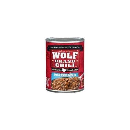 Wolf Brand Chili  No Beans 10Oz