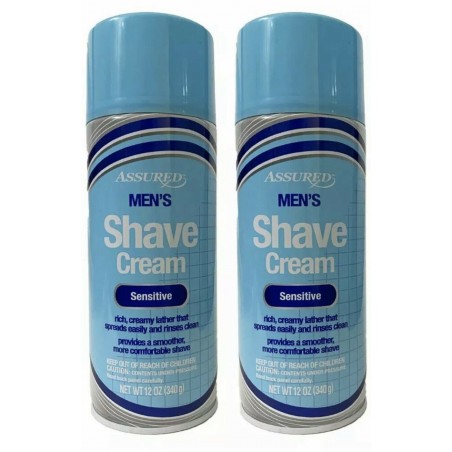 Assured Men's Shave Cream Sensitive 12 Oz