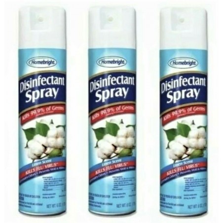 Homebright Disinfectant Spray Linen Scent 6 Oz