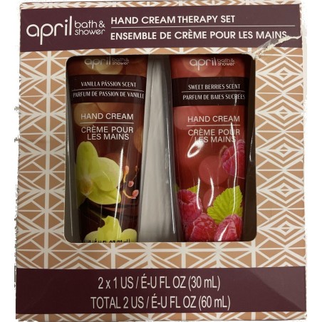 April Bath & Shower  hand cream therapy set 2 X 1 (30 Oz)