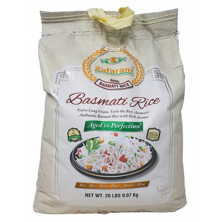 Zafarani Basmati Rice 20 Lbs