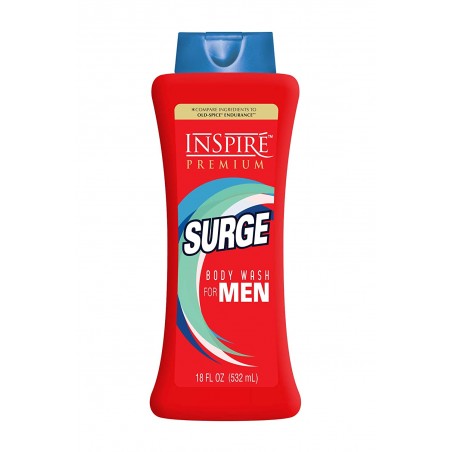 Inspire  Premium Surge Body Wash for Men 18 Fl Oz