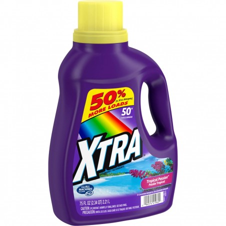 Xtra Liquid Laundry Detergent, Tropical Passion, 75oz