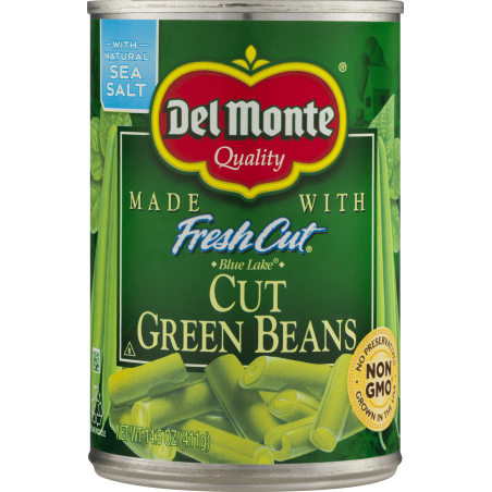 Del Monte Cut Green Beans 14.5 Oz