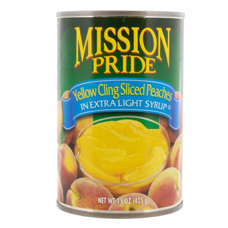 Mission Pride Yellow Cling Sliced Peaches 15 Oz