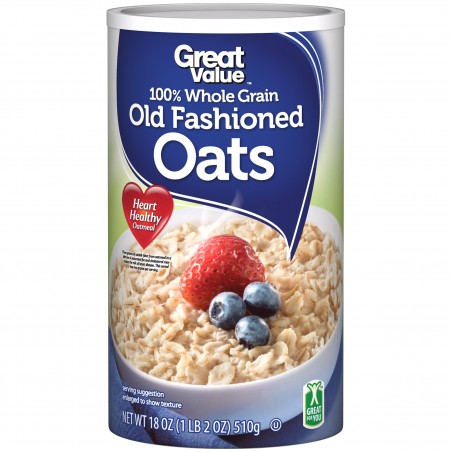 Great Value Old Fashioned Oats 18 Oz