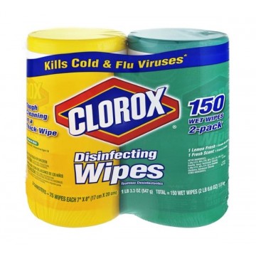 Clorox  2 Pack 150 Wipes