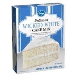 Kroger Wicked White Cake mix