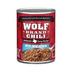 Wolf Brand Chili  No Beans 10Oz