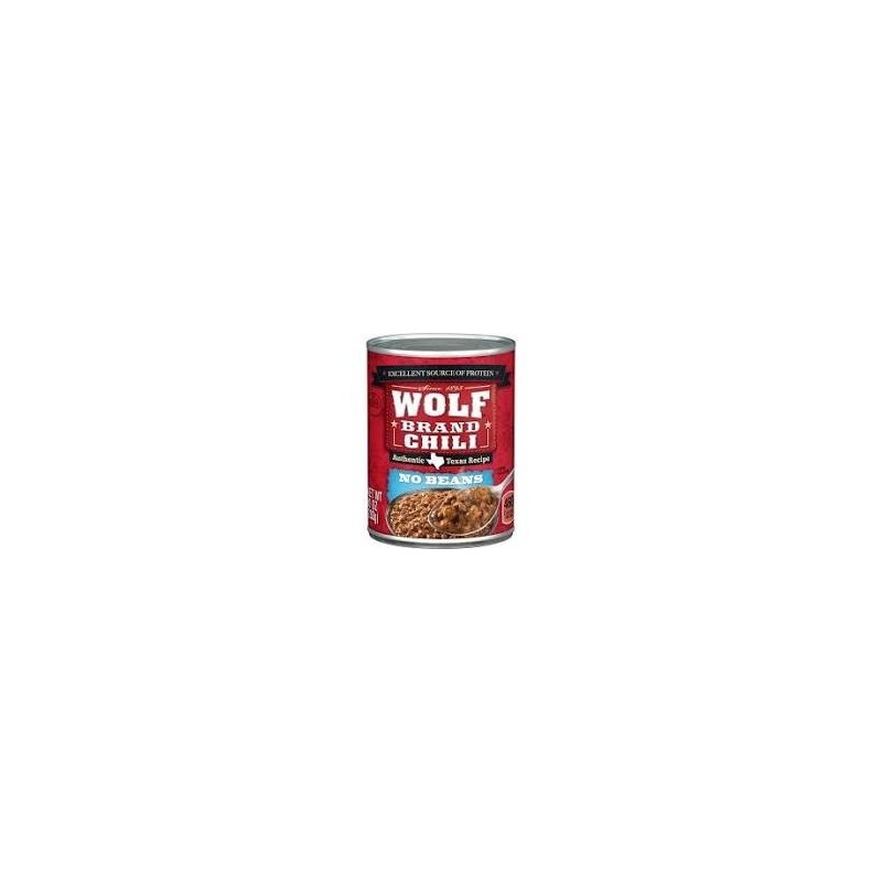 Wolf Brand Chili  No Beans 10Oz