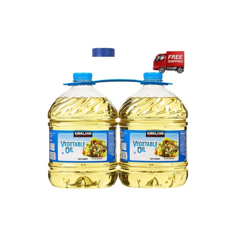 Kirkland Signature 100% Pure Vegetable Oil 3 qt.- 2 Count