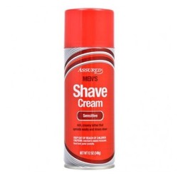 Assured Men's Shave Cream Regular 12 Oz