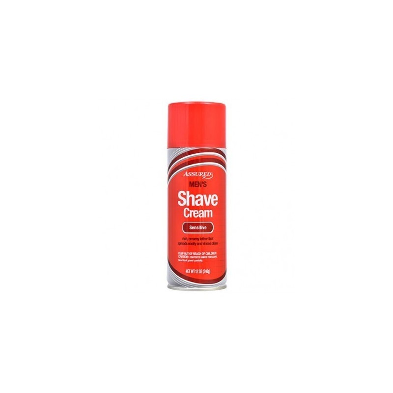 Assured Men's Shave Cream Regular 12 Oz