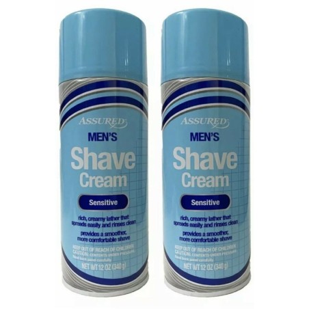 Assured Men's Shave Cream Sensitive 12 Oz