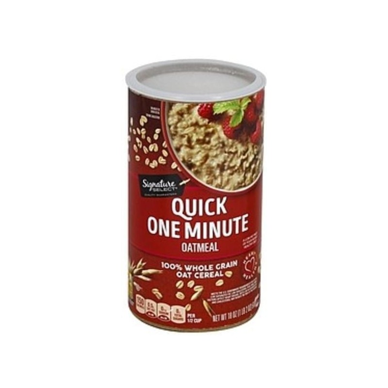 Signature Select Quick One Minute Oatmeal 18 Oz Signature Select Quick One Minute Oatmeal 18 Oz