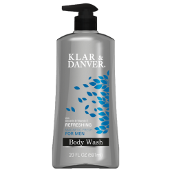 Klar & Danver Refreshing Body Wash for Men 20 FL Oz