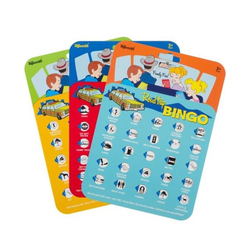 Road Trip Bingo Toy Smith kid 3 + Blue Color  Game