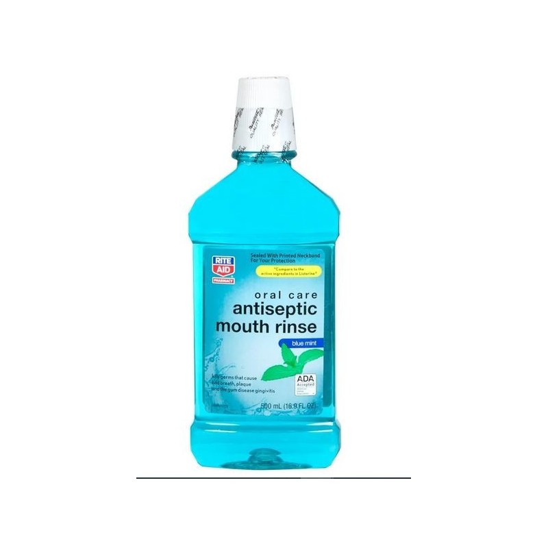 Rite Aid Oral Care Antiseptic Mouth Rinse 500ml (16.9 FL Oz) Rite Aid Oral Care Antiseptic Mouth Rinse 500ml (16.9 FL Oz)