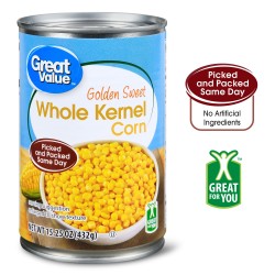 Great Value - Whole Kernel Corn 15.25 Oz