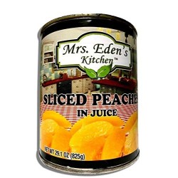 Mrs. Eden's Kitchen Sliced Peaches in Juice 14.5 Oz