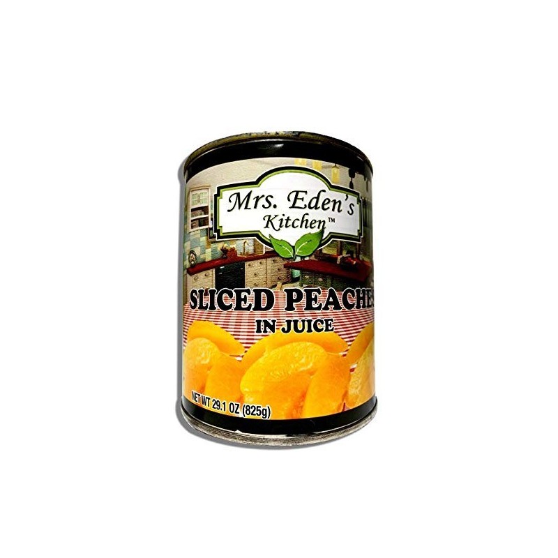Mrs. Eden's Kitchen Sliced Peaches in Juice 14.5 Oz