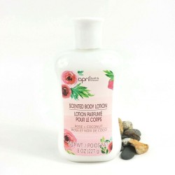 April Bath & Shower Scented Lotion Body Lotion(Rose + Coconut) 8 Oz